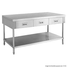 KITCHEN TIDY WORKBENCH CABINET SLIDING DOORS ONE SIDED PASS THROUGH DRAWERS UNDER - Image 4