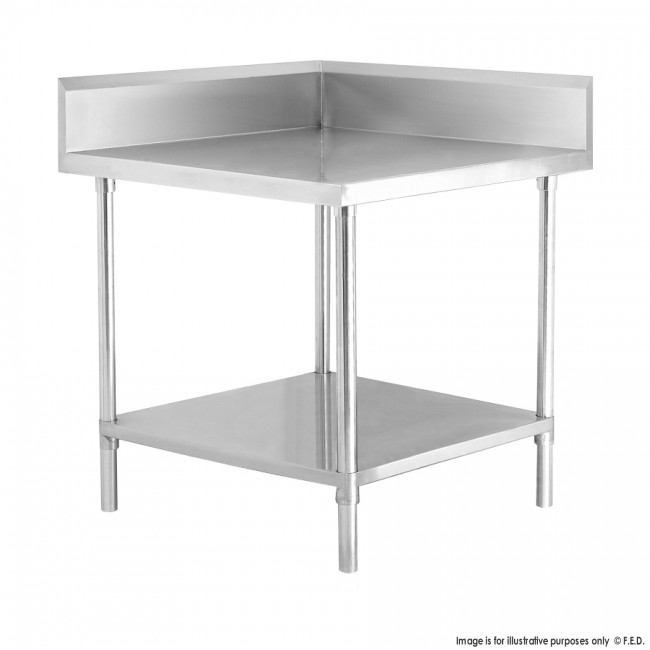 Corner Workbench Splashback & Undershelf WBCB6-0600/A