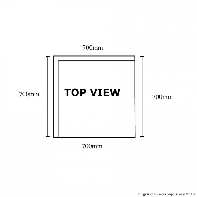 Corner Workbench Splashback & Undershelf WBCB6-0600/A - Image 2